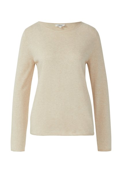 S.OLIVER Weicher Feinstrickpullover mit Rollkanten 10811400