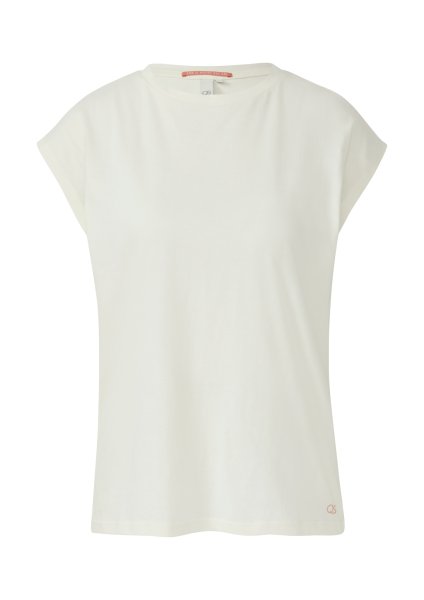 QS T-Shirt mit leicht überschnittenen Schultern 10801839