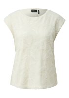 Vorschau: s.Oliver BLACK LABEL Ärmelloses Blusenshirt mit floralem Mesh-Layer 10834702