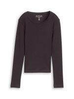 Vorschau: TOM TAILOR DENIM Geripptes Langarmshirt 10825378