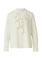 Vorschau: COMMA Chiffonbluse mit Volant-Ausschnitt 10820955