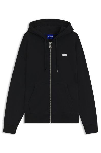HUGO BLUE Kapuzenpullover aus Baumwoll-Terry mit Logodruck 10749310