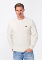 LACOSTE Strickpullover R-Neck Zopfmuster 10804174
