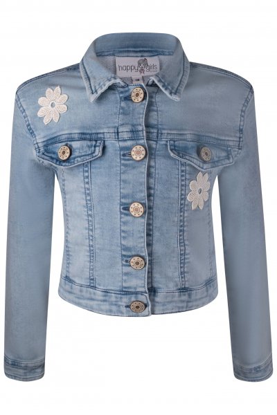 HAPPY GIRLS Jeansjacke mit Blume-Applikation 10640718