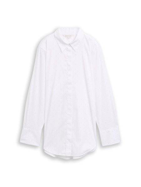 TOM TAILOR Loose Fit Bluse mit Strasssteinen 10833165