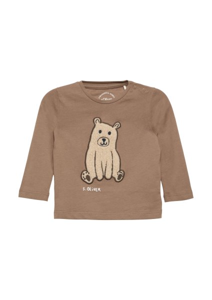 S.OLIVER Longsleeve mit Teddy-Applikation 10777002