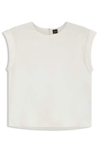 BOSS ORANGE Regular-Fit Bluse mit Schlüsselloch-Detail auf der Rückseite 10798083