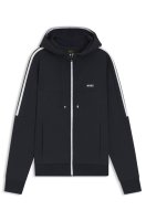 Vorschau: BOSS GREEN Kapuzenjacke aus Stretch-Baumwolle mit Reißverschluss und eingesetzten Streifen 10730042