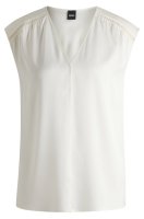 Vorschau: BOSS Ärmellose Bluse aus Stretch-Seiden-Satin 10781982