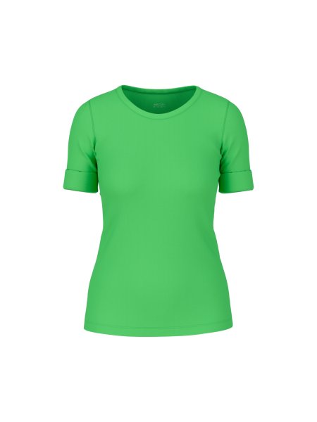 MARC CAIN Uni T-Shirt aus stretchigem Cotton-Ripp 10784946