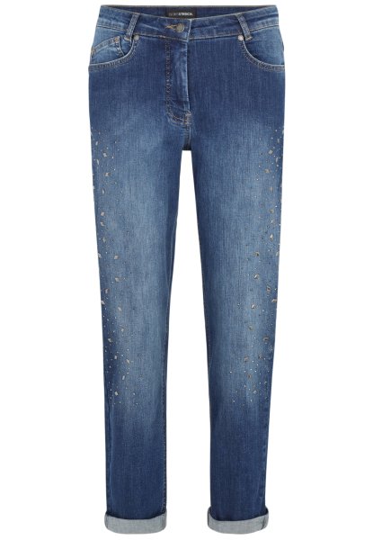 DORIS STREICH Jeans Hose mit Metall-Plättchen 10796828