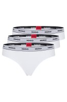 Vorschau: HUGO RED DREIER-PACK TANGAS AUS STRETCH-BAUMWOLLE MIT LOGO AM BUND TRIPLET THONG STRIPE 10682304