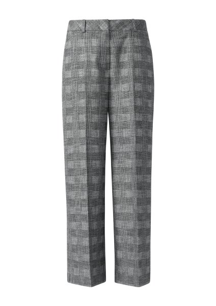 COMMA Ankle-Hose mit Wide Leg und Karomuster 10811275