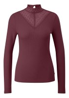 Vorschau: QS Shirt mit Spitzenkragen 10807330