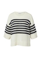 Vorschau: Comma Gestreifter Feinstrickpullover mit dezentem Glitzergarn 10834986