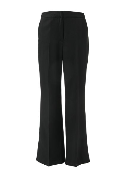 COMMA Leicht glänzende Hose mit Flared Leg und Schlitzdetails 10760988