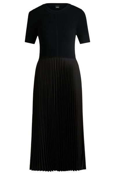 BOSS Kleid aus verschiedenen Materialien mit Faltenrock 10775178