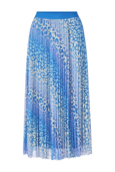 RICH & ROYAL Plissierter Midirock mit Leo-Print 10813755