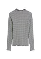 Vorschau: Marc O´Polo Denim Ripp-Longsleeve slim aus Bio-Baumwoll-Mix 10840909