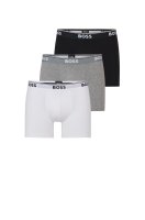 Vorschau: BOSS DREIER-PACK BOXERSHORTS AUS STRETCH-BAUMWOLLE MIT LOGOS 10679614