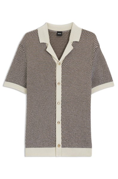 BOSS Regular-Fit Strick-Cardigan aus Baumwolle 10798715