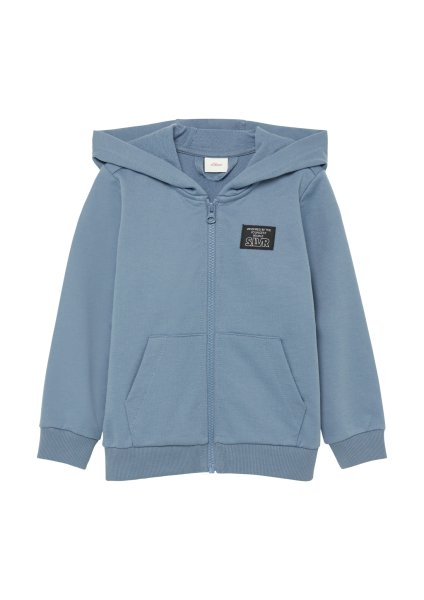 S.OLIVER Sweatshirt-Jacke mit Kapuze und Kängurutasche 10787921