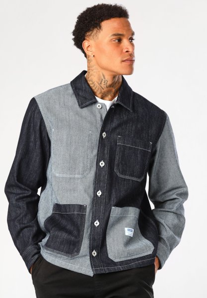 HUGO BLUE Relaxed-Fit Overshirt aus Denim-Mix 10768428