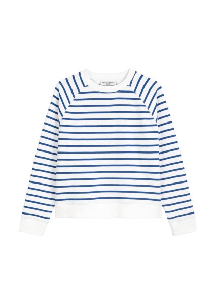 MARC O´POLO DENIM Streifen-Sweatshirt regular aus reinem Organic Cotton 10801700