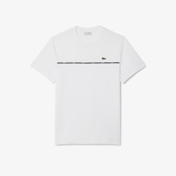 LACOSTE T-Shirt aus Baumwolljersey mit Lacoste-Einfassung 10775694