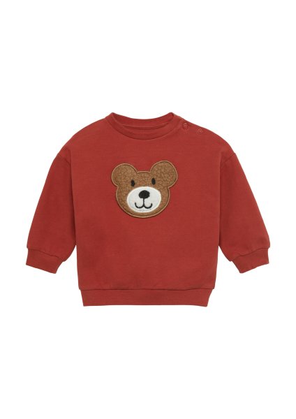 S.OLIVER Sweatshirt mit Teddybär-Applikation 10765035