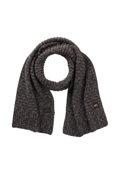 CAMEL ACTIVE Baumwollschal mit Rippenstruktur und Strickdesign 10814165