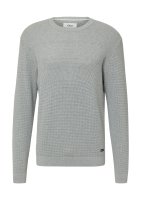 Vorschau: S.OLIVER Strickpullover mit Mustermix und Rundhals 10814575