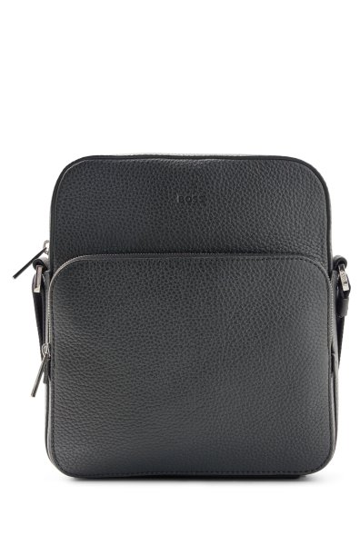 BOSS REPORTER-TASCHE AUS ITALIENISCHEM LEDER MIT LOGO-PRÄGUNG 10682891