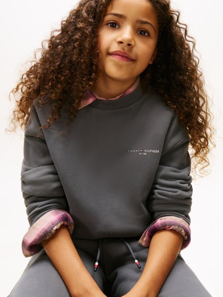 TOMMY HILFIGER Set aus Sweatshirt und Jogginghose mit Logo 10805705