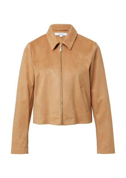COMMA Leichte Jacke aus Veloursleder-Imitat mit Reißverschluss 10814789