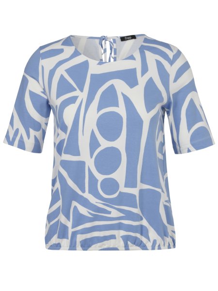 FRAPP Chices Print-Shirt mit Gummizugsaum 10792346