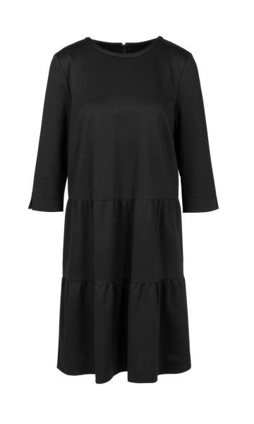 MARC CAIN Jerseykleid mit Stufenvolants 10680966