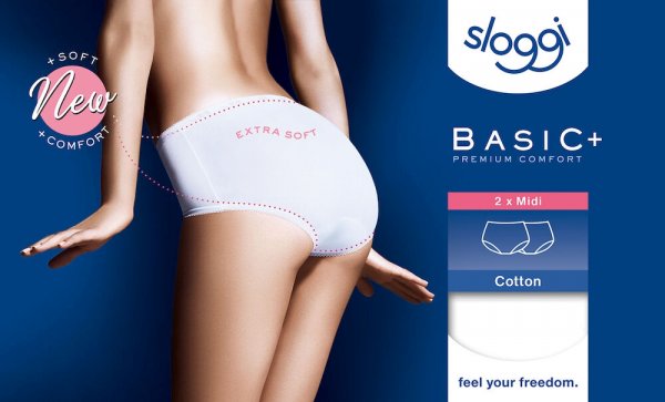 SLOGGI sloggi Basic+ Midi 2P 10435539