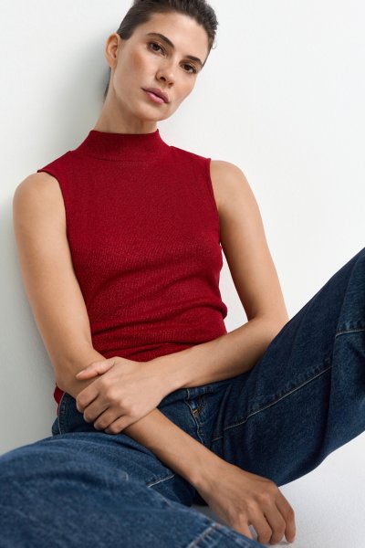 RICH & ROYAL EV Glam Rib Turtle Top 10834520