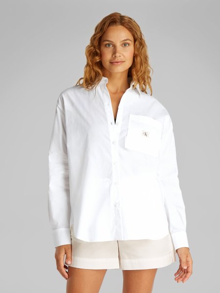 CALVIN KLEIN JEANS Gewebtes Label Relaxed Shirt 10768000