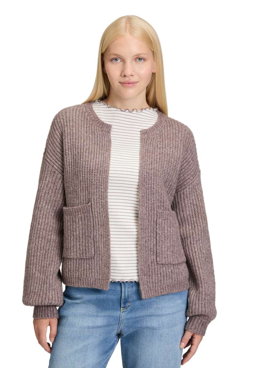 Cartoon MIT KRAGEN - Strickjacke - Beige