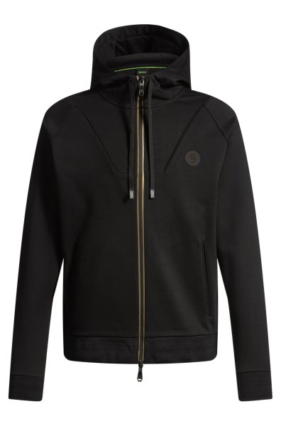 BOSS GREEN Hoodie aus Baumwoll-Mix mit Reißverschluss und Double-B-Monogramm 10769471