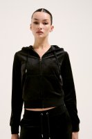JUICY COUTURE ZIP THROUGH HOODIE WITH  ZIP PULL 10798961