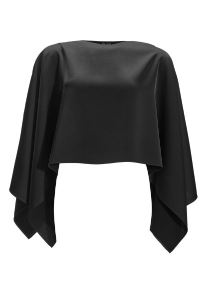 SWING DAY Stola-Top aus Satin mit seitlichen Schlitzen 10822904