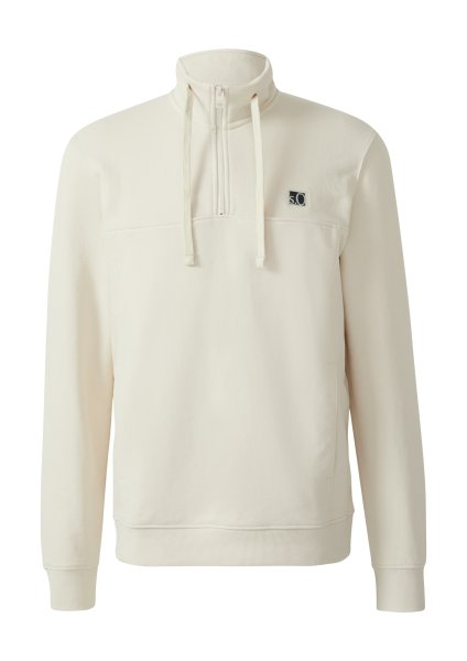 S.OLIVER Sweatshirt mit Eingrifftaschen und Label-Patch 10803653