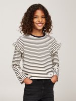 TOMMY HILFIGER Relaxed Fit Langarmshirt mit Metallic-Streifen 10758286