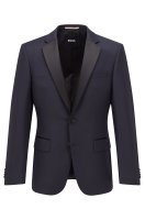 Vorschau: BOSS SLIM-FIT SMOKING-JACKETT AUS SCHURWOLL-SERGE 10669021