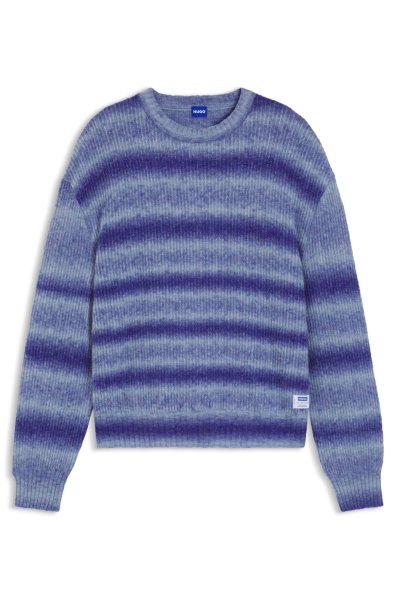 HUGO BLUE Oversized Pullover mit Ombré-Streifen 10805001