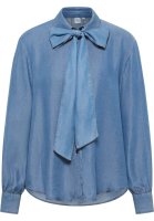 Vorschau: ETERNA Bluse Fake Denim Langarm 10810909