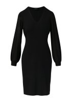 Vorschau: S.OLIVER BLACK LABEL Figurumspielendes Kleid aus Viskosemix mit V-Ausschnitt 10811292